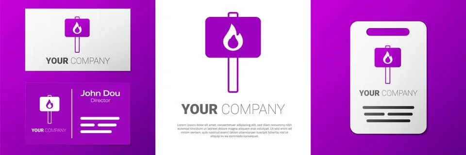 Logotype Protest icon isolated on white background. Meeting, protester, picket Stock Illustration