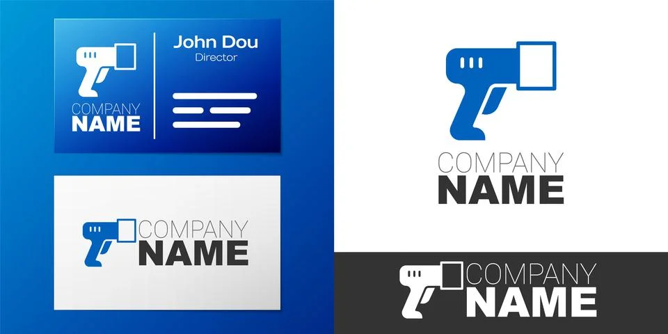 Logotype Scanner scanning bar code icon isolated on white background. Barcode Stock-Illustration