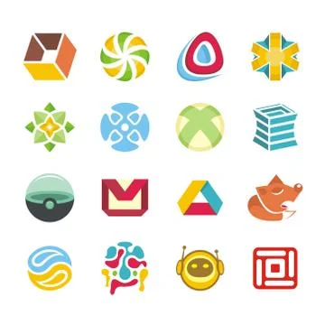 Logotype set Stock Illustration