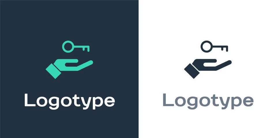 Logotype Solution to the problem in psychology icon isolated on white background Illustrazione stock