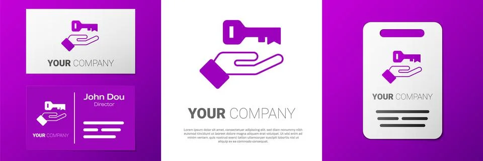 Logotype Solution to the problem in psychology icon isolated on white background Illustrazione stock