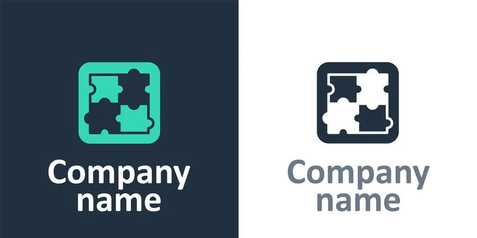 Logotype Solution to the problem in psychology icon isolated on white background Stock Illustration