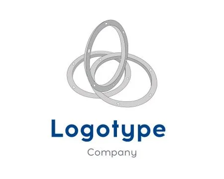 Logotype technology, factory Stock Illustration