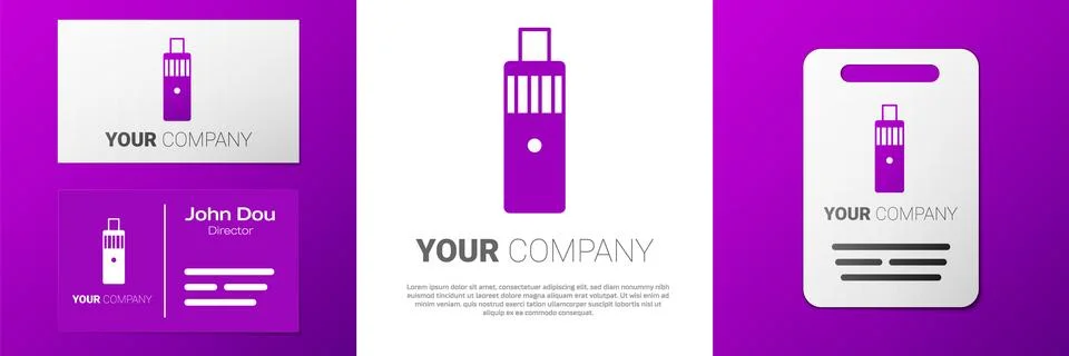 Logotype Vape mod device icon isolated on white background. Vape smoking to.. Stock Illustration