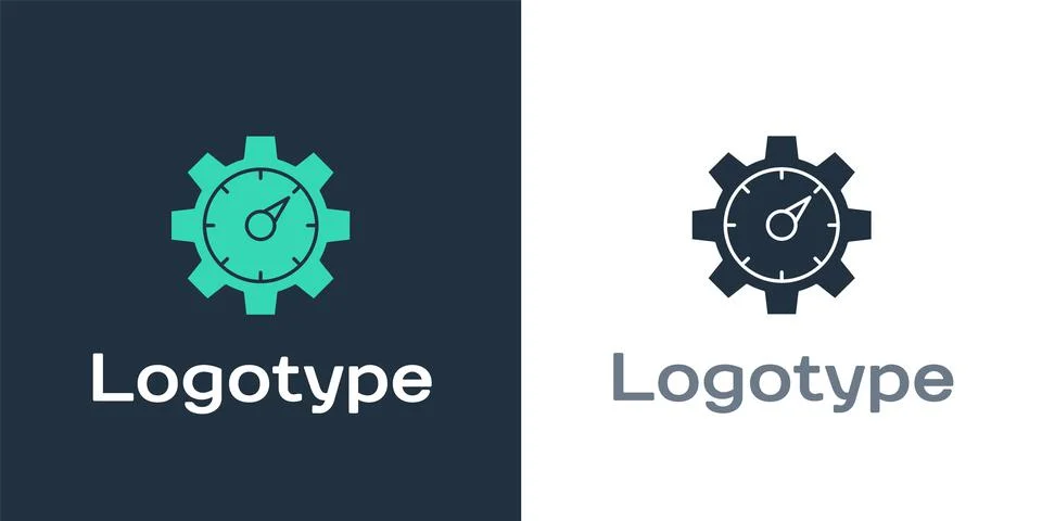 Logotype Web analytics information and development website statistic icon Stockillustratie