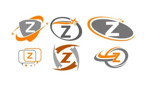 Logotype Z Modern Template Set Stock-Illustration