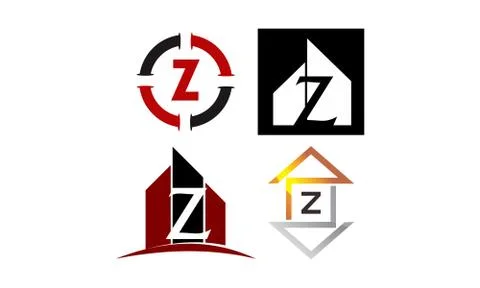 Logotype Z Modern Template Set Ilustración de archivo