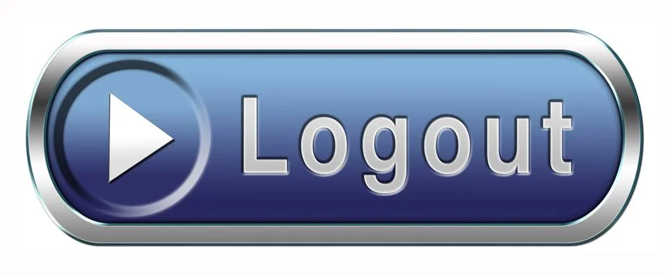 Logout button Illustrazione stock