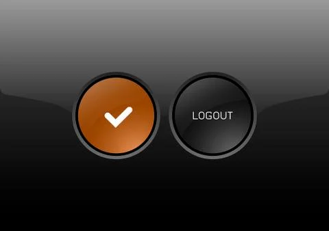 Logout Button Illustrazione stock