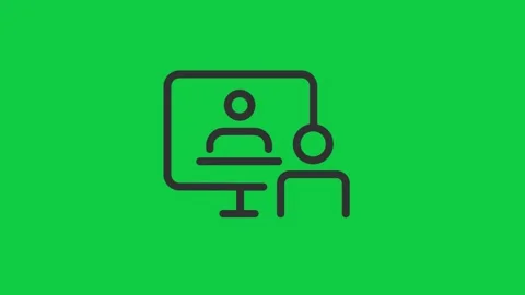 Logout icon on green for user control and security. Stock Footage 296634677