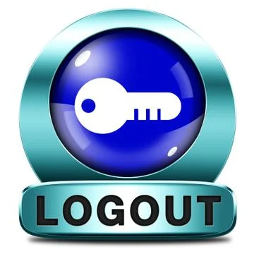Logout icon Illustrazione stock