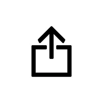 Logout icon for simple flat style ui design Stock Illustration