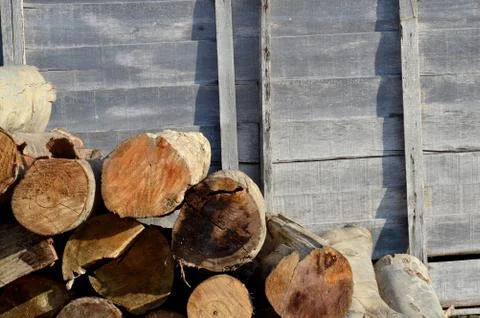 Logs background Fotos de archivo