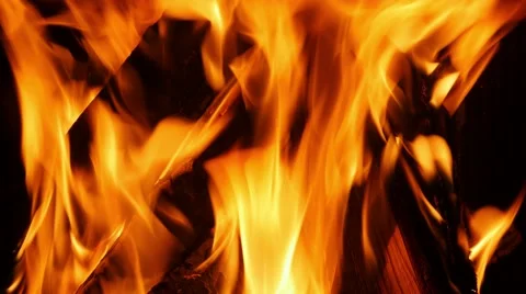 Logs burning Vídeo Stock 47700876