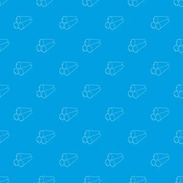 Logs pattern vector seamless blue Stock Illustration