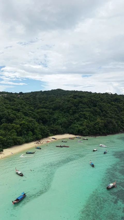 Loh Moo Dee Beach Stock Footage 345011737