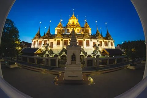 Loha Prasart at Ratchanatda Temple located in Bangkok,Thailand Stock Photos