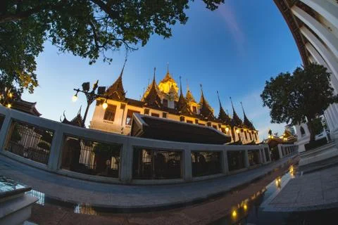 Loha Prasart at Ratchanatda Temple Stock Photos