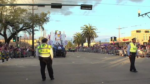 Lohengrin float in Endymion Parade 2014 Stock Footage 36632491