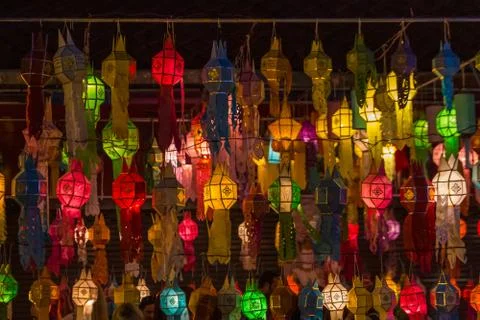 Loi Krathong lanterns Stock Photos
