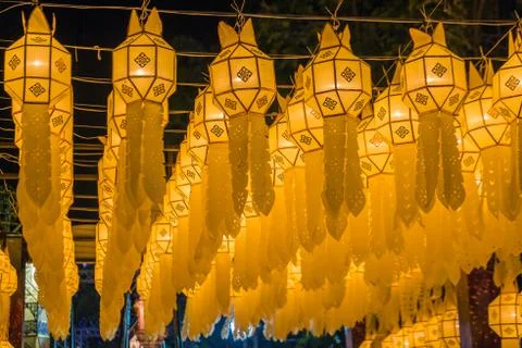 Loi Krathong lanterns Stock Photos