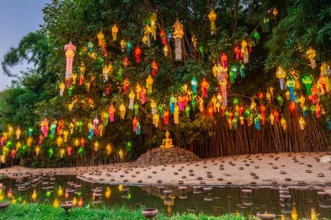 Loi Krathong lanterns Stock Photos