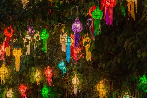 Loi Krathong lanterns Stock Photos