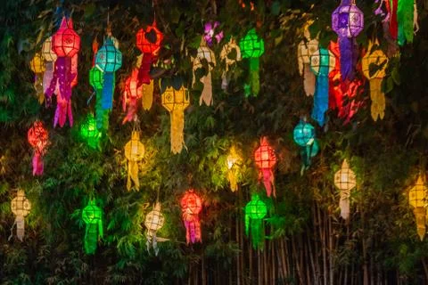 Loi Krathong lanterns Stock Photos