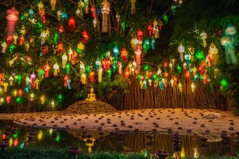 Loi Krathong lanterns Stock Photos