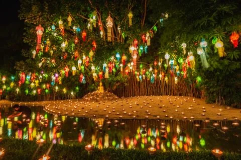 Loi Krathong lanterns Stock Photos
