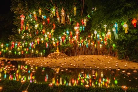 Loi Krathong lanterns Stock Photos