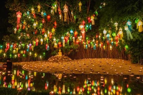 Loi Krathong lanterns Stock Photos