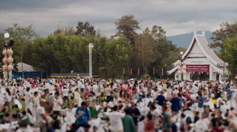 Loi Krathong Lanterns Timelapse Stock Footage 34949190