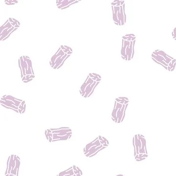 Loin beef glyph seamless pattern Stock Illustration