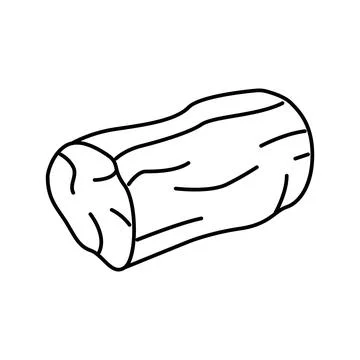 Loin beef line icon vector illustration Stock Illustration