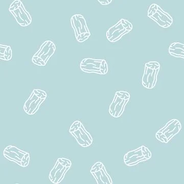 Loin beef line seamless pattern Stock Illustration