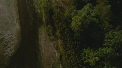 Loire River Aerial Drone Stock Footage 253548642