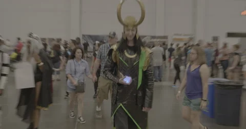 Loki Cosplay Stock Footage 168113418