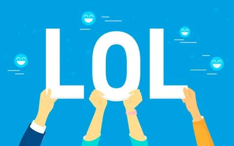 Lol concept illustration Stock-Illustration