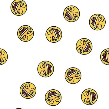 Lol emoji vector seamless pattern Ilustración de archivo