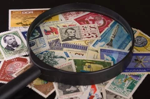 Lold postage stamps Foto stock