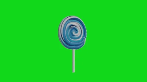 Lolipop animation on green screen Vídeos de archivo 329833780