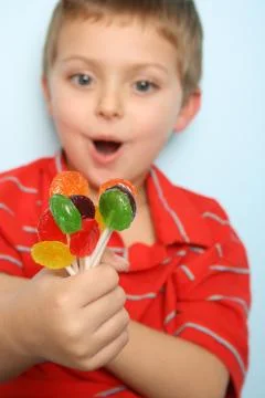 Lollipop boy Stock Photos