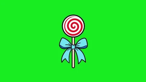 Lollipop candy animation on green screen 스톡 동영상 332992872