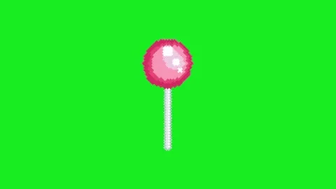 Lollipop candy animation on green screen 库存影片 332992882