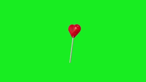 Lollipop candy animation on green screen 库存影片 332992893