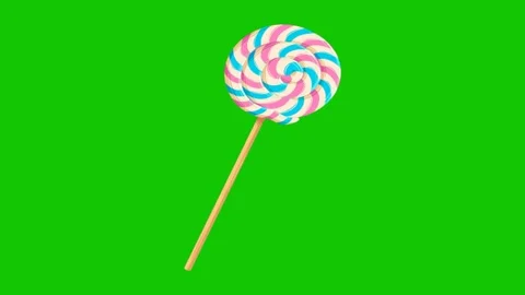 Lollipop Candy Animation Loop Video stock 341541816