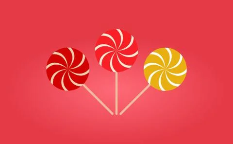 Lollipop candy background  Stock Illustration