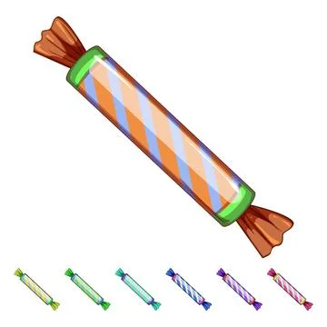 Lollipop candy cartoon vector graphic Illustrazione stock