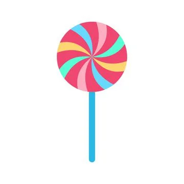 Lollipop candy icon. Stock Illustration